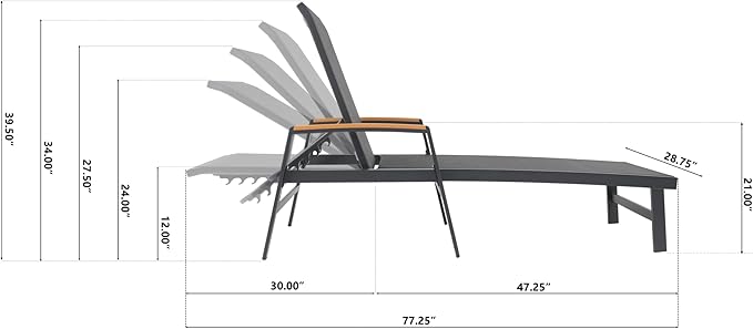 Christopher Knight Home Patio Aluminum Chaise Lounge, Adjustable Mesh Chaise - Image 2