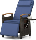 RELAX4LIFE Rattan Outdoor Recliner Chair by RELAX4LIFE