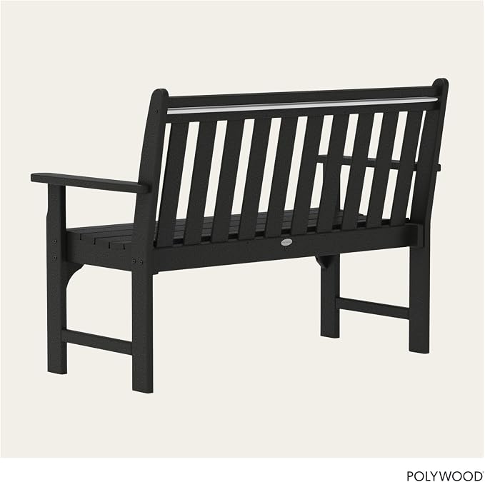 POLYWOOD GNB48BL Vineyard 48" Bench - Image 5