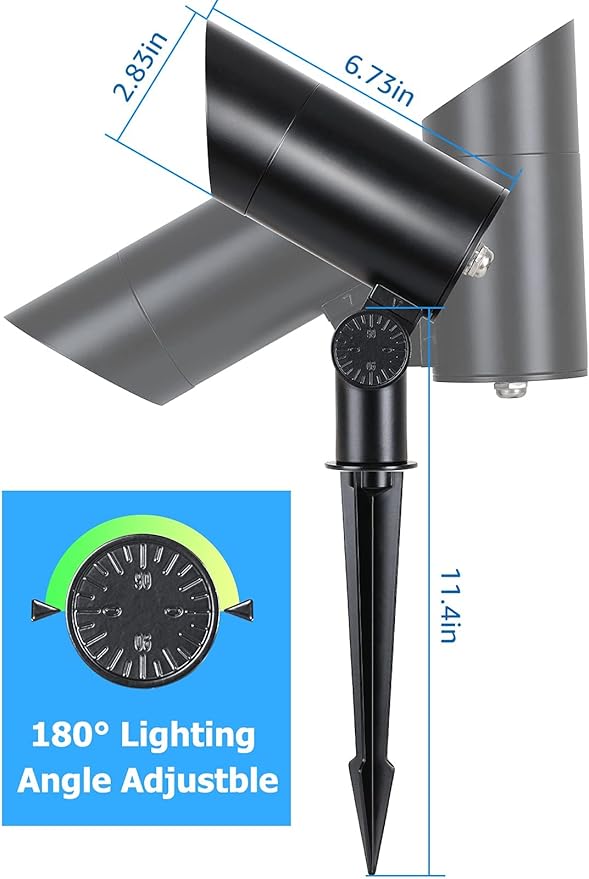 SUNVIE 30W Spot Lights Outdoor LED Spotlight 120V 3000LM Ultra Bright Flag Pole - Image 7