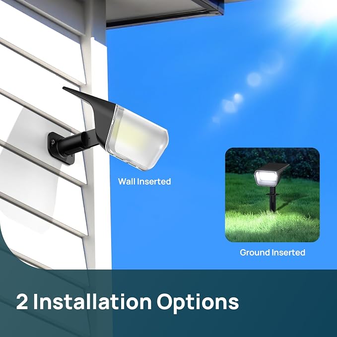 Linkind RGB Solar Spot Lights Outdoor Waterproof IP67, 60 LED 10 Lighting Modes - Image 5