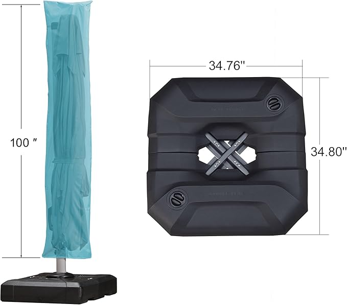 PURPLE LEAF 10'×10' Patio Umbrella - Image 3