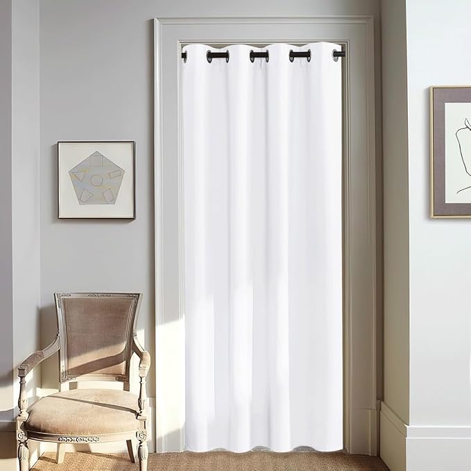 NICETOWN White Doorway Curtains 80 inches Long by NICETOWN