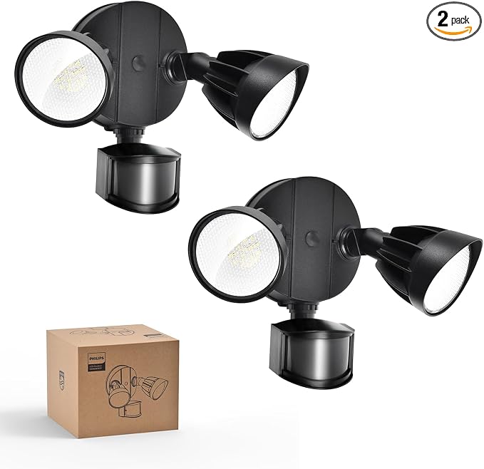 Philips 44W 4200 lm Motion Sensor LED Security Light Outdoor w/PIR, 5000K by PhilipsLightingLED
