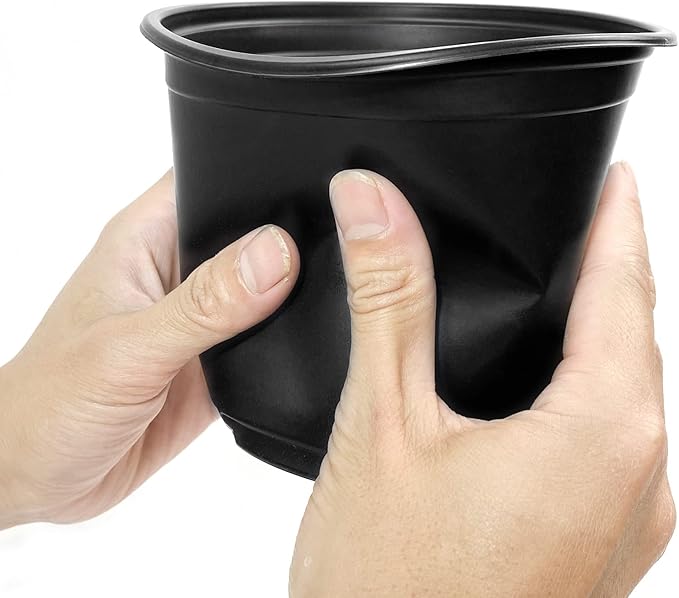 RAOOKIF 100 Pack Nursery Pots, 4 5 6 Inch Nursery Pot - Image 2