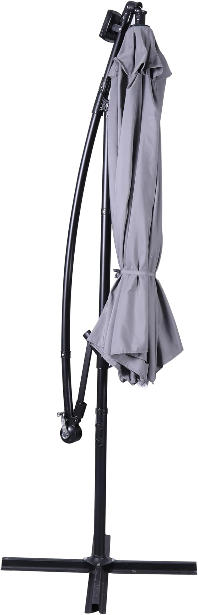 Flash Furniture Sedona Round Solar Cantilever Umbrella, Commercial Grade - Image 7