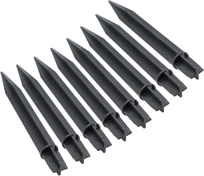 8PCS Torch Stake 8.26 Inch Pathway Light Stake Plastic Path Light Replacement by Cionyce