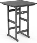 Adirondack Outdoor Bar Table, Durable HDPE Composite, Weather Resistant by Orbcove