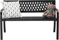 VINGLI 47'' Outdoor Bench, Weather Resistant Garden Patio Bench Powder Coated by VINGLI