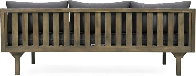 Christopher Knight Home Claremont Outdoor 3 Seater Acacia Wood Daybed - Image 10