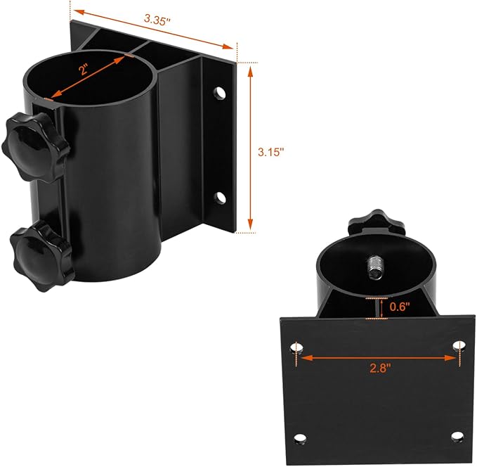 2PCS Patio Umbrella Holder Outdoor Umbrella Stand Heavy Duty Umbrella Mount - Image 2