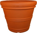 Tusco Products RR245TC Rolled Rim Garden Pot, Terra Cotta Color. by TuscoProducts