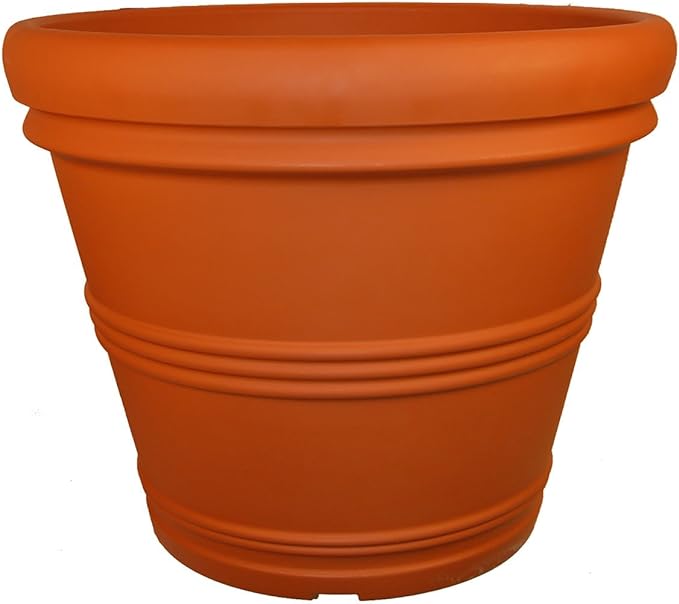 Tusco Products T30 Rolled Rim Pot, Terra Cotta by TuscoProducts