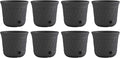 Suncast 8 Pack 14" x 12" Round Resin Decorative Weatherproof Outdoor Hideaway by Suncast