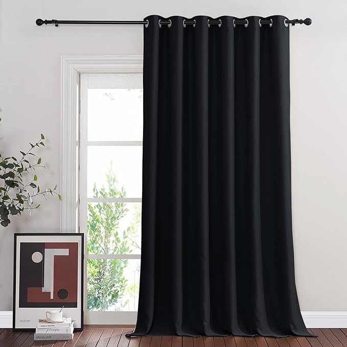 NICETOWN Black Out 132 inch Curtain by NICETOWN