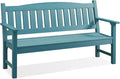 Psilvam 3-Person Outdoor Memorial Bench, All-Weather Poly Lumber Garden Bench by PsilvamGardenFurniture
