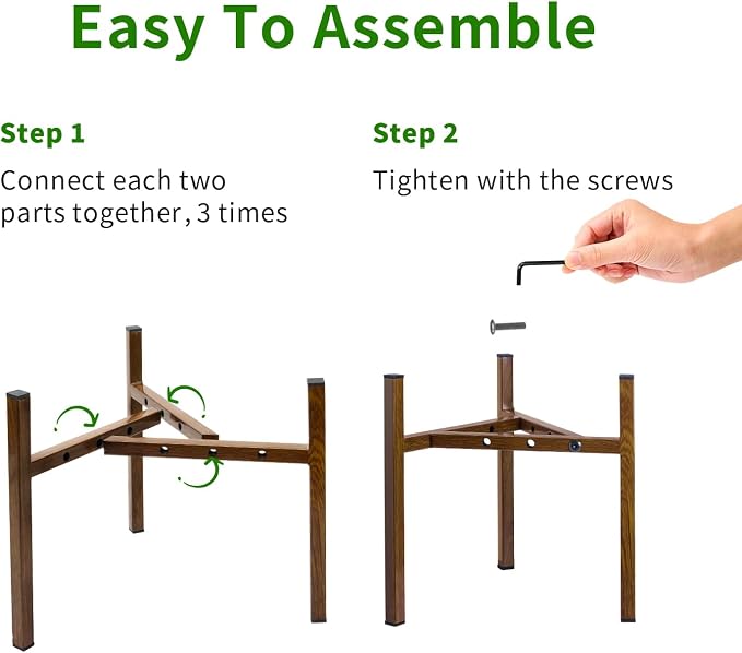 Airpark Adjustable Plant Stand Indoor, Metal Mid Century Modern Plants Stands - Image 6