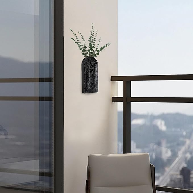 Wooden Wall Art Decor: Wall Vases - Image 4