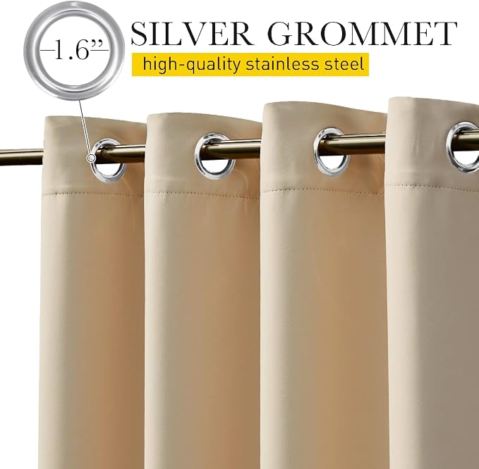 NICETOWN 2 Panels Outdoor Curtains - Image 4