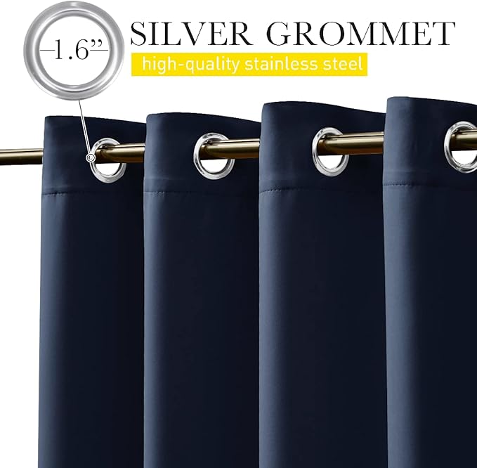 NICETOWN 2 Panels Outdoor Curtains Waterproof - Image 2