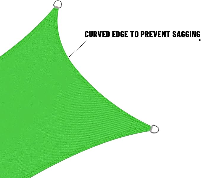 LOVE STORY Rectangle 8'x9' Waterproof Sun Shade Sail Canopy UV Block - Image 7