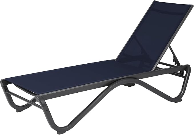 Kozyard Outdoor Chaise Lounge Chair, Full Aluminum Frame, Adjustable Reclining - Image 9
