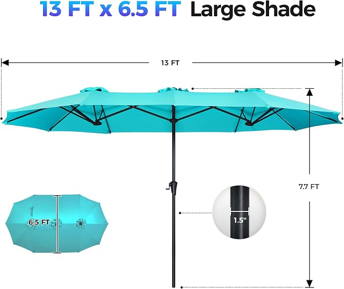 SUPERJARE 13FT Outdoor Umbrella - Image 7