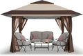 CROWN SHADES 13x13 Pop Up Gazebo, Canopy Tent, Gazebos on Clearance by CrownShades