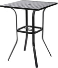 Patio Bar Table, Outdoor Bar Height Bistro Table by Patiomore