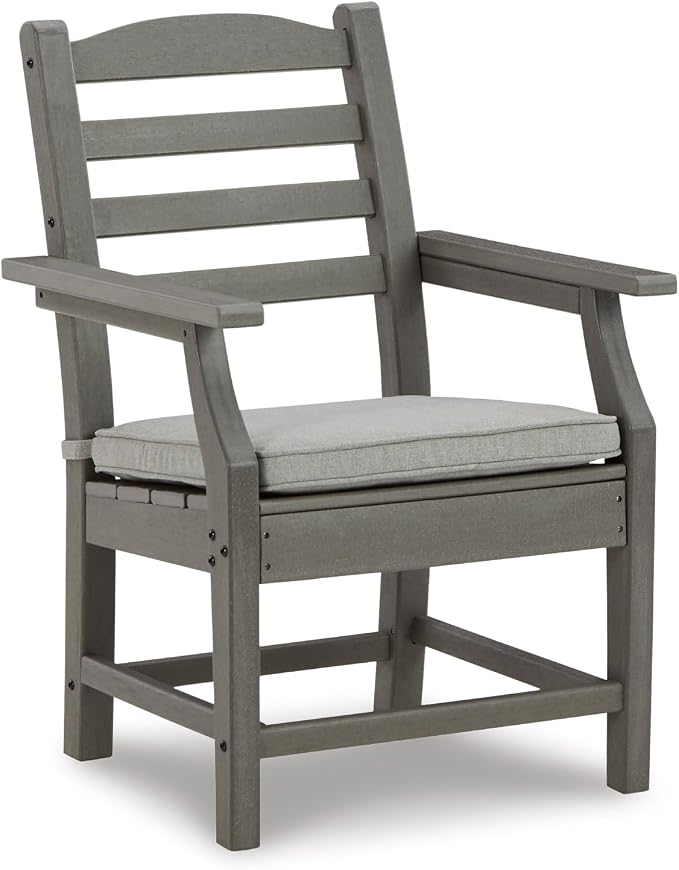 Signature Design by Ashley Visola Outdoor HDPE Dining Chair Set of 2, Durable by SignatureDesignbyAshley
