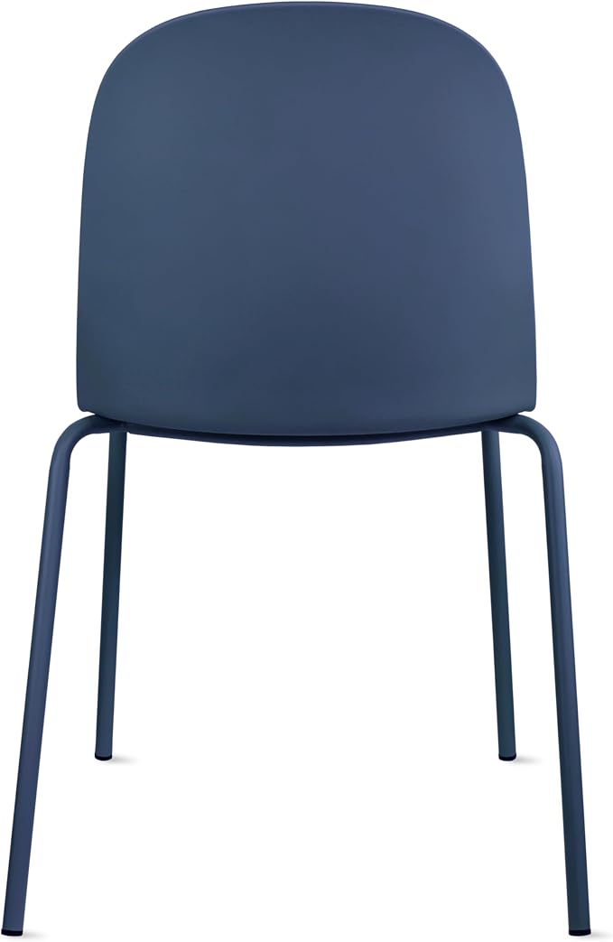 2xhome Parent Modern Stackable Armless Dining Chair | Plastic Shell Seat - Image 6