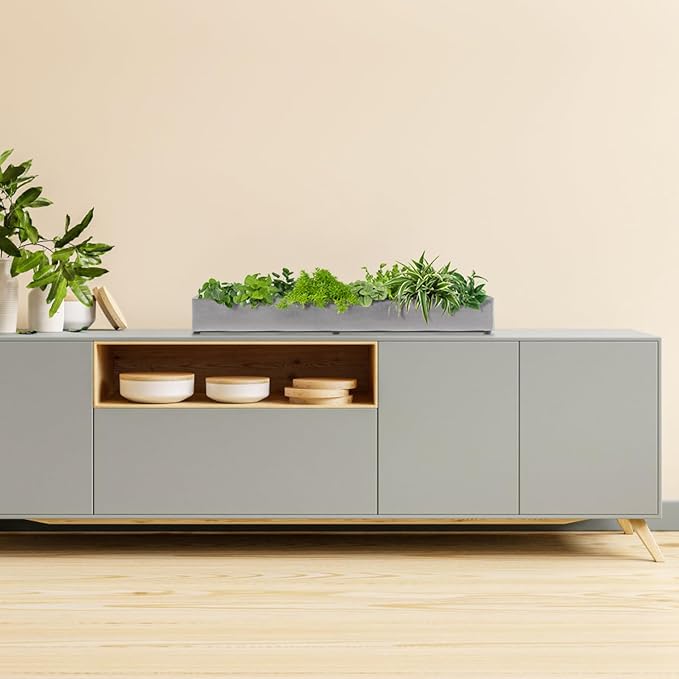 Trough Rectangle Planter Long Window Sill Planter Box Stainless Steel Window - Image 7