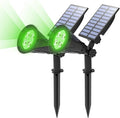T-SUN Green Solar Spotlights, Auto-ON/Off 180°Angle Adjustable Solar Lights by T-SUN