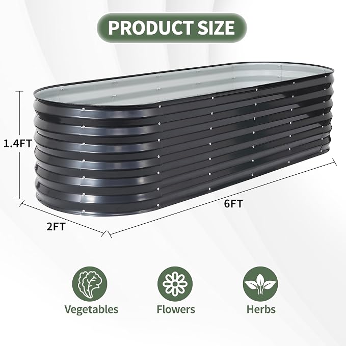 1MORE Raised Garden Bed- Planter Garden Boxes Outdoor, Raised Beds - Image 6