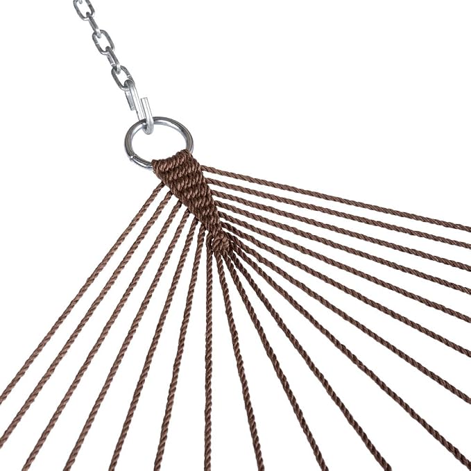 Lazy Daze Hammocks 10.5 FT Double 2 Person Caribbean Rope Hammock, Hand Woven - Image 3