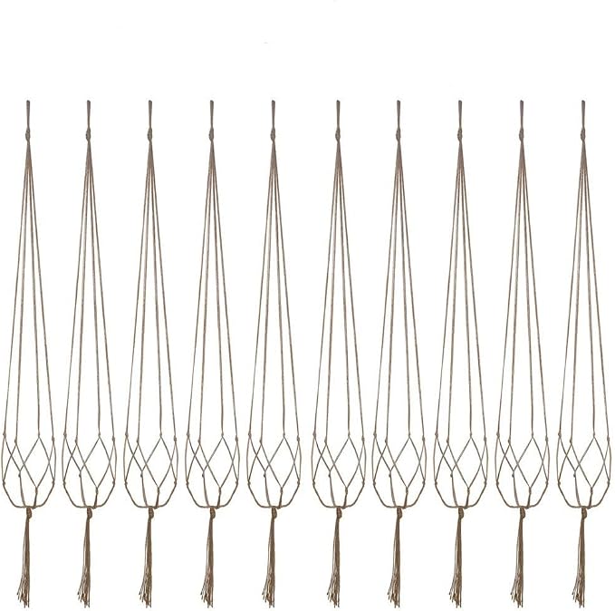 Plant Hanger, 10 Pieces 40'' Macrame Plant Hangers, Hanging Planters by Kicovitifa