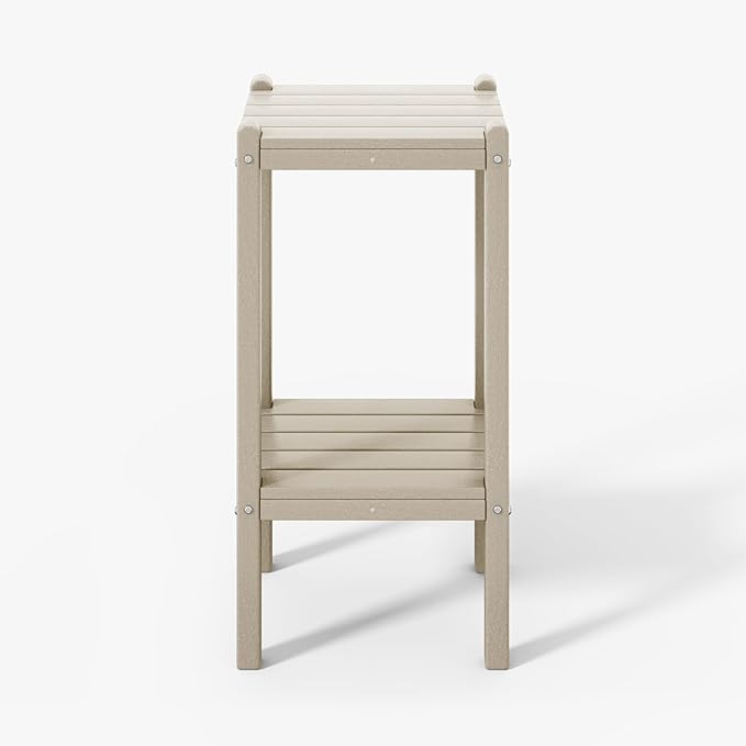 WestinTrends Malibu 36" Outdoor Adirondack HDPE 2-Tier Patio Side Table by WestinTrends