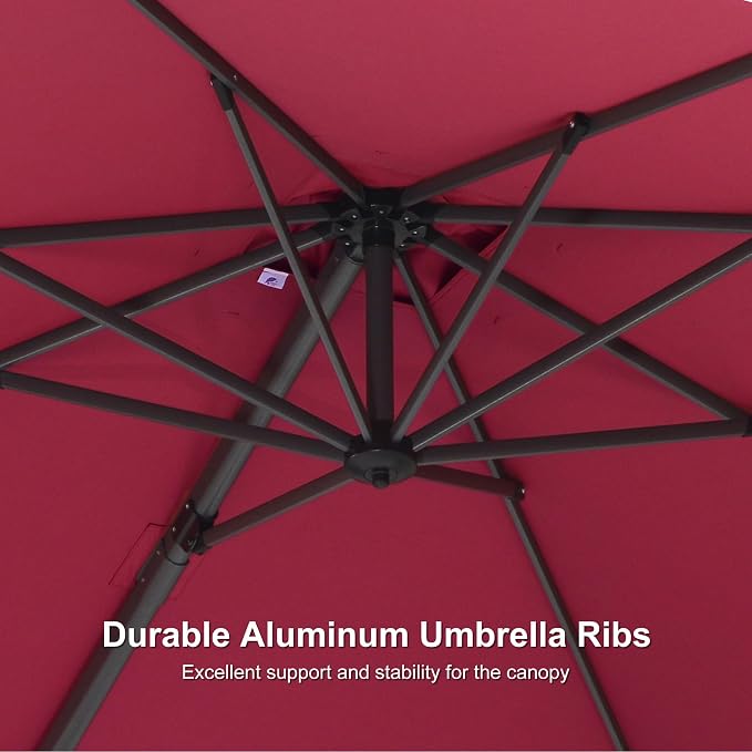 PURPLE LEAF 8' X 8' Patio Umbrella - Image 7