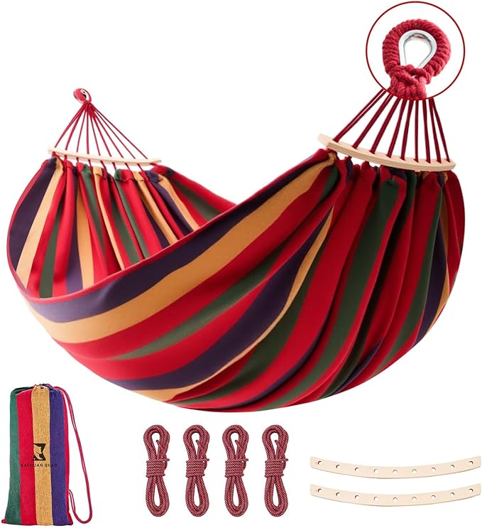 Hammock, Cotton Canvas Hammock Portable Camping Hammock by Unknown