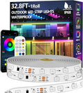 32.8FT Outdoor LED Strip Light Waterproof, IP68 Outside RGB+IC Light Strip by httpsmp