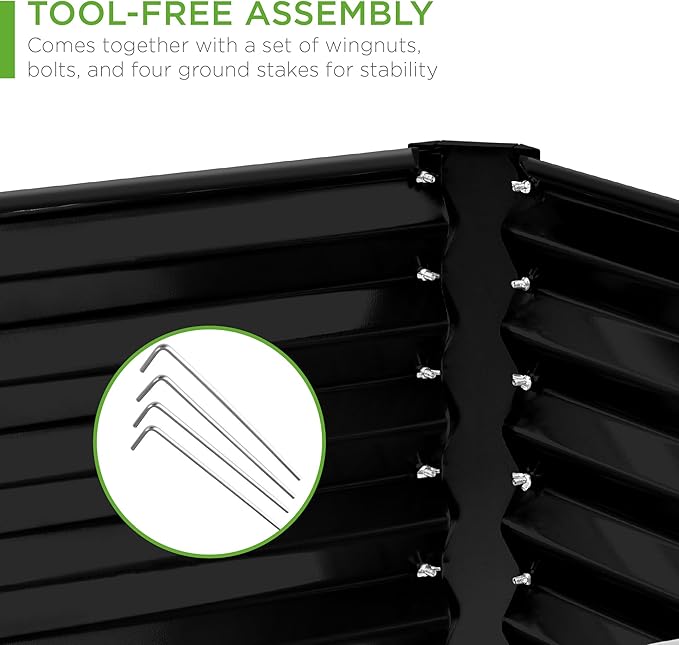 Best Choice Products 8x4x2ft Outdoor Metal Raised Garden Bed, Deep Root Planter - Image 6