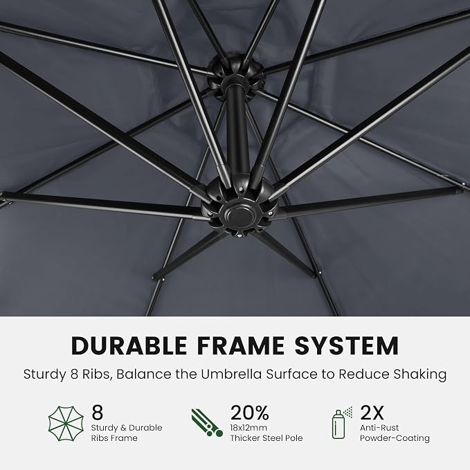 OLILAWN 10ft Patio Umbrella - Image 6