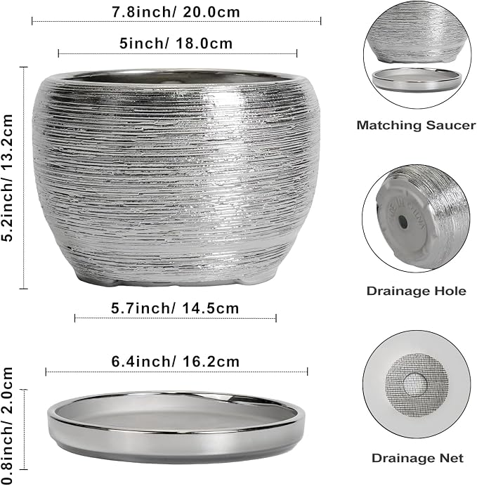 SQOWL Ceramic Pot for Plants - Image 3