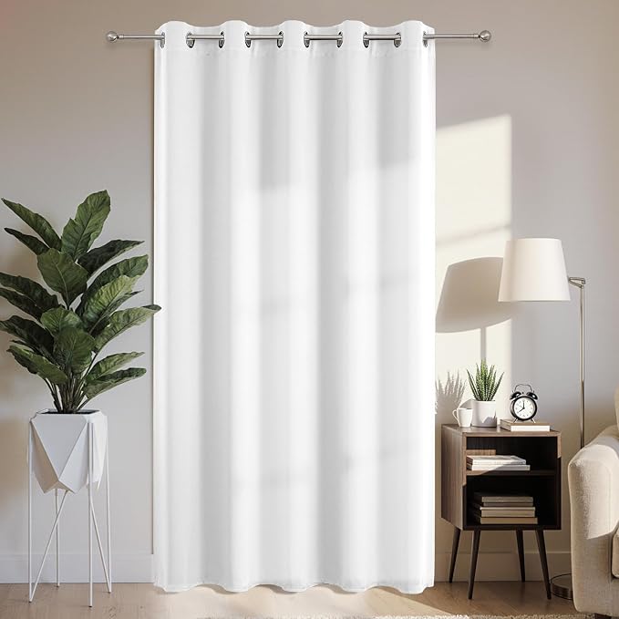 Joydeco Blackout Patio Sliding Door Curtains 84 Inches Long, Grommet Privacy by JOYDECO