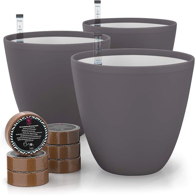 GARDENIX DECOR 7'' Self Watering planters by Unknown