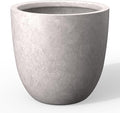 Kante 18 Inch Dia Round Concrete Planter, Indoor Outdoor Large Plant Pot by Kante