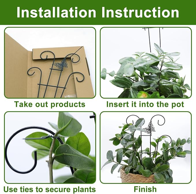 Coomin 14.5 Butterfly Indoor Plant Trellis - Image 4