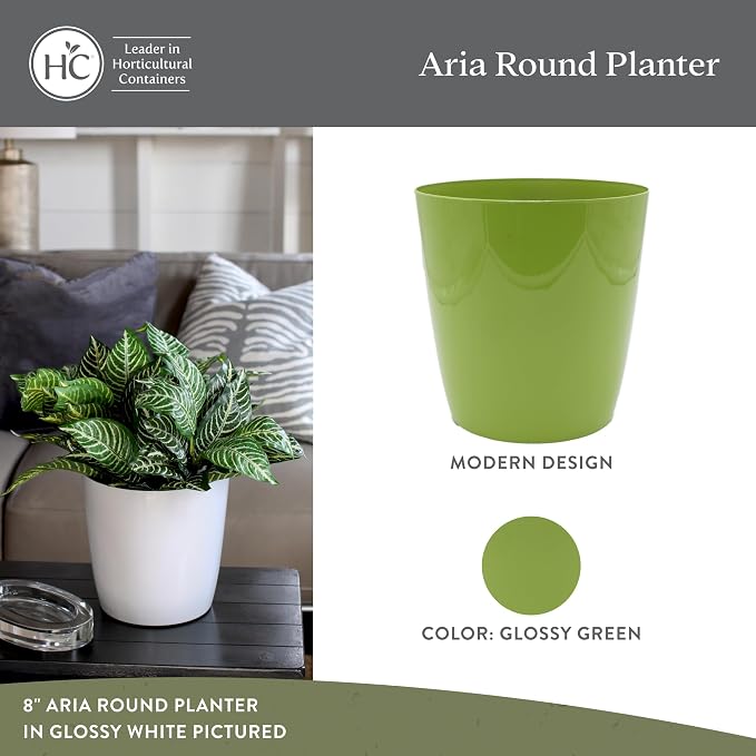 The HC Companies Aria Round Self-Watering Pot - Image 2