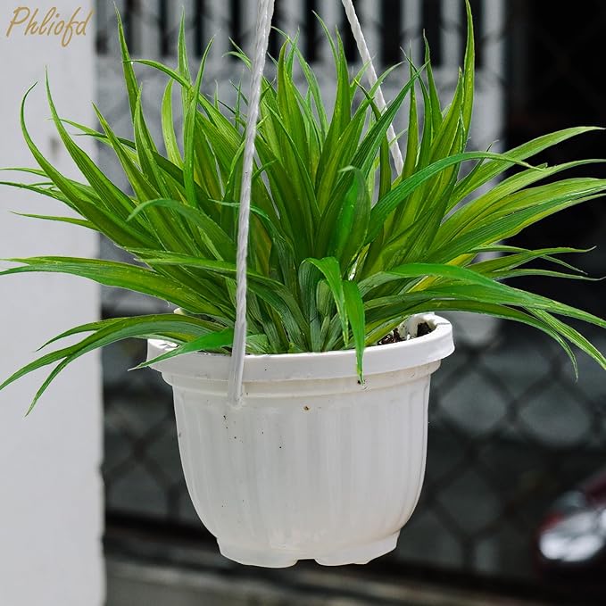 16Pcs Artificial Grass Fake Plants 17.3in 16 Leaves Outdoor Fake Grass UV - Image 5