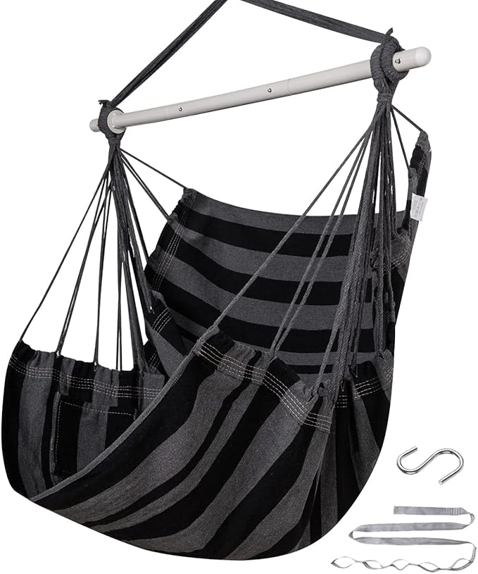 ADVOKAIR Hammock Chair Swing, Heavy-Duty Hanging Rope Swing Seat Supports 500 by ADVOKAIR-ChillNaturally